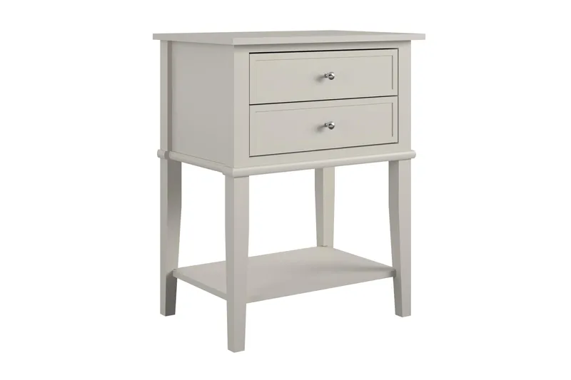 Sivupöytä Franklin 56x39 cm Beige - Queer Eye - Huonekalut - Pöytä & ruokailuryhmä - Apupöytä & sivupöytä - Lamppupöytä