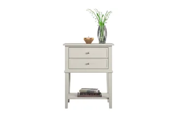 Sivupöytä Franklin 56x39 cm Beige - Queer Eye - Huonekalut - Pöytä & ruokailuryhmä - Apupöytä & sivupöytä - Lamppupöytä