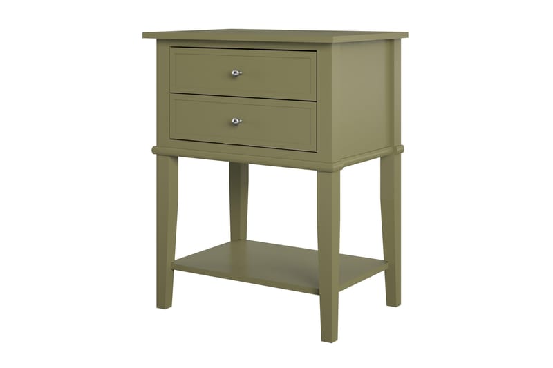Sivupöytä Franklin 56x39 cm Oliivinvihreä - Queer Eye - Huonekalut - Pöytä & ruokailuryhmä - Apupöytä & sivupöytä - Lamppupöytä