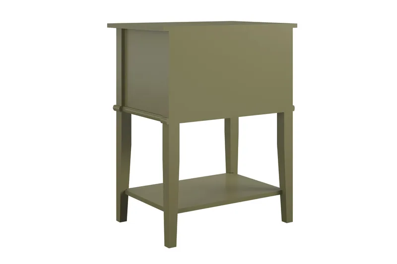 Sivupöytä Franklin 56x39 cm Oliivinvihreä - Queer Eye - Huonekalut - Pöytä & ruokailuryhmä - Apupöytä & sivupöytä - Lamppupöytä