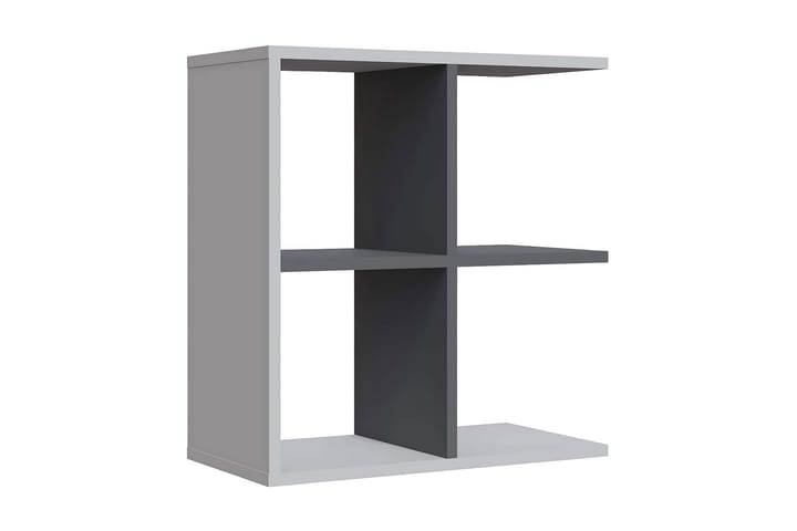 Sivupöytä Hamlets 60 cm - Valkoinen/Antrasiitti - Tarjotinpöytä & pikkupöytä - Lamppupöytä