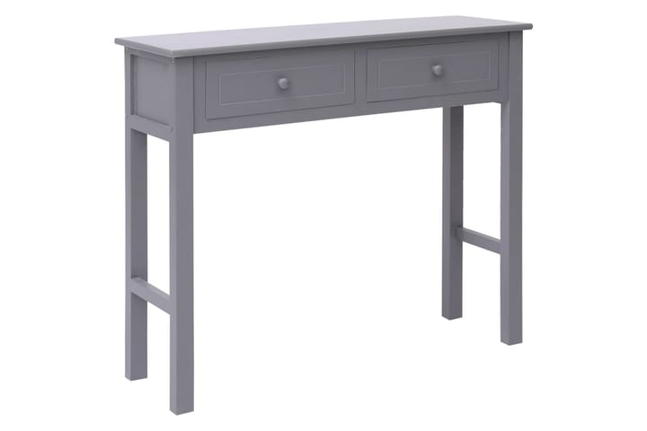 Sivupöytä harmaa 90x30x77 cm puu - Harmaa - Lamppupöytä - Tarjotinpöytä & pikkupöytä