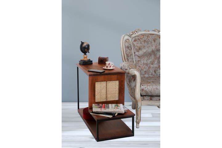 Sivupöytä Hedonna 37x57x37 cm - Ruskea - Tarjotinpöytä & pikkupöytä - Lamppupöytä