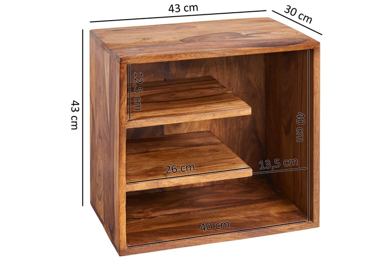 Sivupöytä Joah 43 cm - Puu/Luonnonväri - Huonekalut - Pöytä & ruokailuryhmä - Apupöytä & sivupöytä - Lamppupöytä