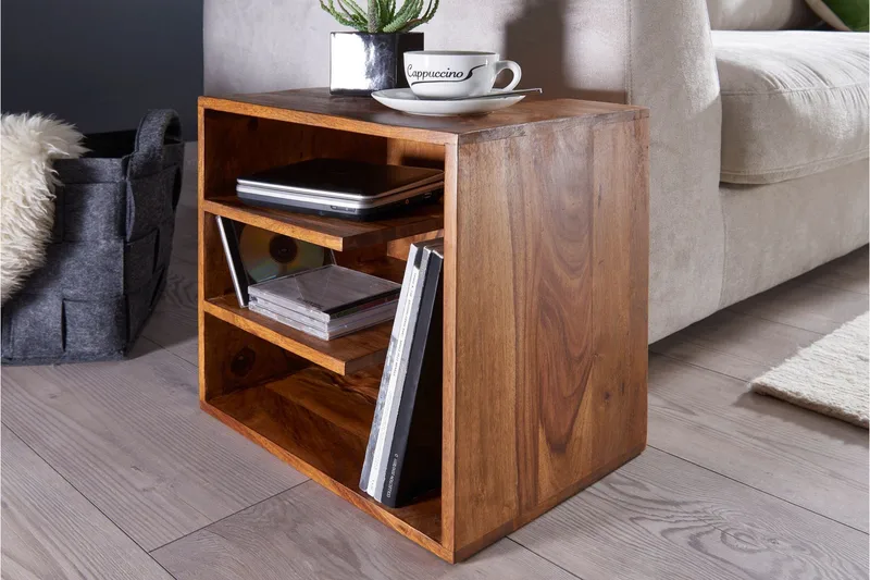 Sivupöytä Joah 43 cm - Puu/Luonnonväri - Huonekalut - Pöytä & ruokailuryhmä - Apupöytä & sivupöytä - Lamppupöytä