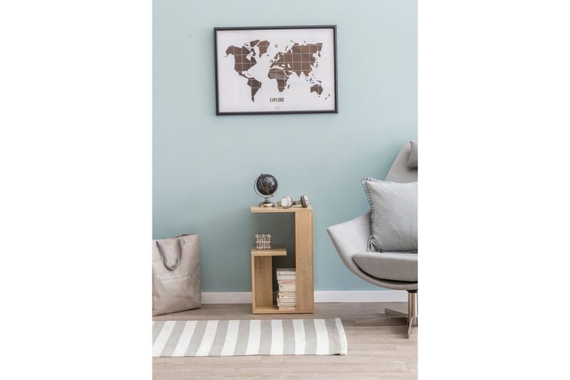 Sivupöytä Kamenar 35 cm - Puu/Luonnonväri - Huonekalut - Pöytä & ruokailuryhmä - Apupöytä & sivupöytä - Lamppupöytä