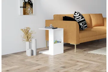 Sivupöytä Kesnacken 30x50x30 cm - Valkoinen - Huonekalut - Pöytä & ruokailuryhmä - Apupöytä & sivupöytä - Lamppupöytä