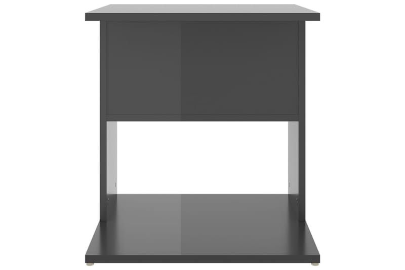 Sivupöytä korkeakiilto harmaa 45x45x48 cm lastulevy - Harmaa - Huonekalut - Pöytä & ruokailuryhmä - Apupöytä & sivupöytä - Lamppupöytä