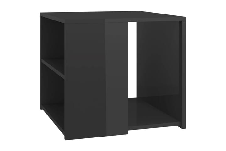 Sivupöytä korkeakiilto harmaa 50x50x45 cm lastulevy - Lamppupöytä - Tarjotinpöytä & pikkupöytä