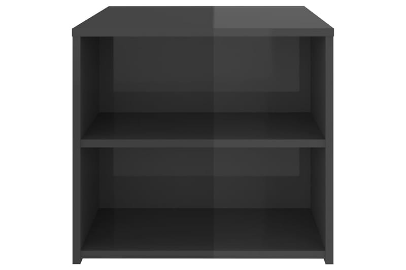 Sivupöytä korkeakiilto harmaa 50x50x45 cm lastulevy - Huonekalut - Pöytä & ruokailuryhmä - Apupöytä & sivupöytä - Lamppupöytä