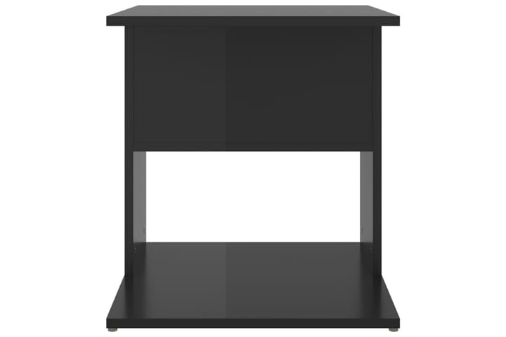 Sivupöytä korkeakiilto musta 45x45x48 cm lastulevy - Musta - Lamppupöytä - Tarjotinpöytä & pikkupöytä