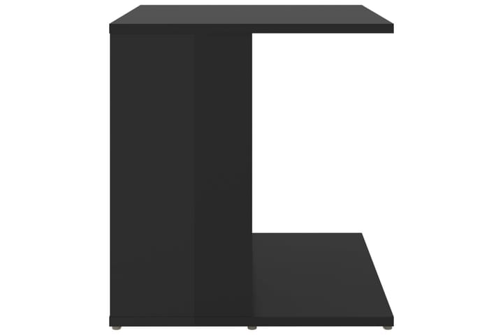 Sivupöytä korkeakiilto musta 45x45x48 cm lastulevy - Musta - Lamppupöytä - Tarjotinpöytä & pikkupöytä