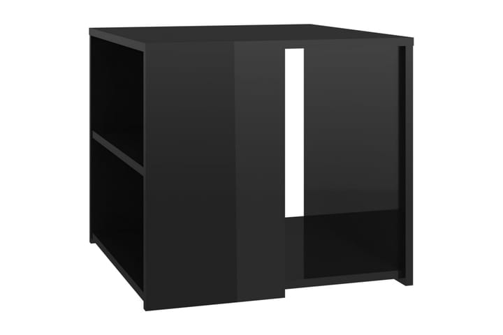 Sivupöytä korkeakiilto musta 50x50x45 cm lastulevy - Lamppupöytä - Tarjotinpöytä & pikkupöytä