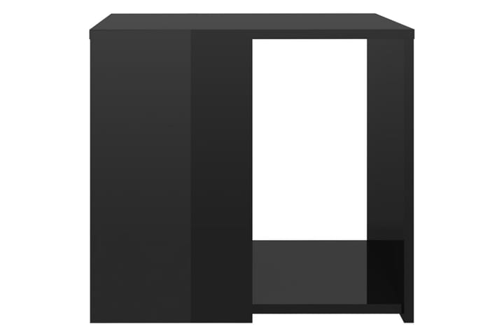 Sivupöytä korkeakiilto musta 50x50x45 cm lastulevy - Lamppupöytä - Tarjotinpöytä & pikkupöytä