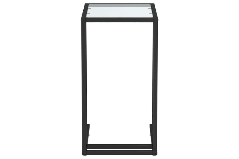 Sivupöytä läppärille läpinäkyvä 50x35x65 cm karkaistu lasi - Läpinäkyvä - Huonekalut - Pöytä & ruokailuryhmä - Apupöytä & sivupöytä - Lamppupöytä