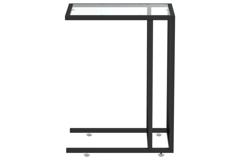 Sivupöytä läppärille läpinäkyvä 50x35x65 cm karkaistu lasi - Läpinäkyvä - Huonekalut - Pöytä & ruokailuryhmä - Apupöytä & sivupöytä - Lamppupöytä