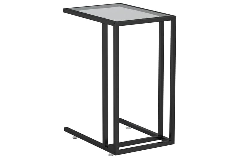 Sivupöytä läppärille musta 50x35x65 cm karkaistu lasi - Musta - Huonekalut - Pöytä & ruokailuryhmä - Apupöytä & sivupöytä - Lamppupöytä
