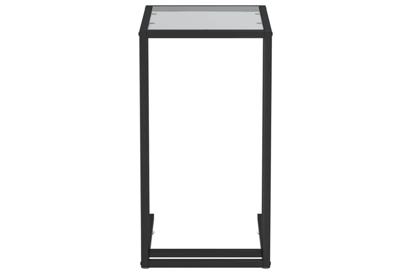 Sivupöytä läppärille musta 50x35x65 cm karkaistu lasi - Musta - Huonekalut - Pöytä & ruokailuryhmä - Apupöytä & sivupöytä - Lamppupöytä