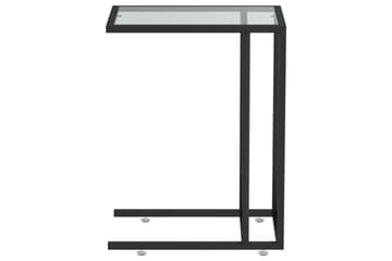 Sivupöytä läppärille musta 50x35x65 cm karkaistu lasi - Musta - Huonekalut - Pöytä & ruokailuryhmä - Apupöytä & sivupöytä - Lamppupöytä