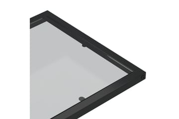 Sivupöytä läppärille musta 50x35x65 cm karkaistu lasi - Musta - Huonekalut - Pöytä & ruokailuryhmä - Apupöytä & sivupöytä - Lamppupöytä