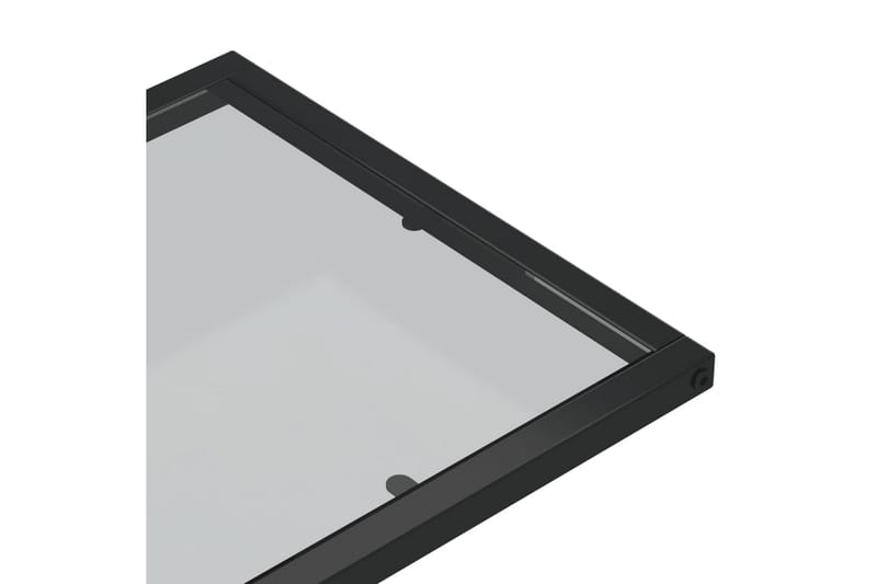 Sivupöytä läppärille musta 50x35x65 cm karkaistu lasi - Musta - Huonekalut - Pöytä & ruokailuryhmä - Apupöytä & sivupöytä - Lamppupöytä