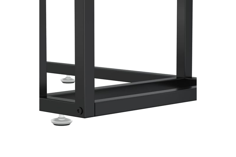 Sivupöytä läppärille musta 50x35x65 cm karkaistu lasi - Musta - Huonekalut - Pöytä & ruokailuryhmä - Apupöytä & sivupöytä - Lamppupöytä