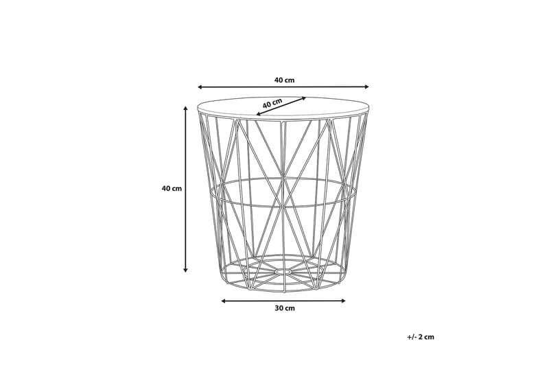 Sivupöytä Lanark 40 cm - Huonekalut - Pöytä & ruokailuryhmä - Apupöytä & sivupöytä - Lamppupöytä