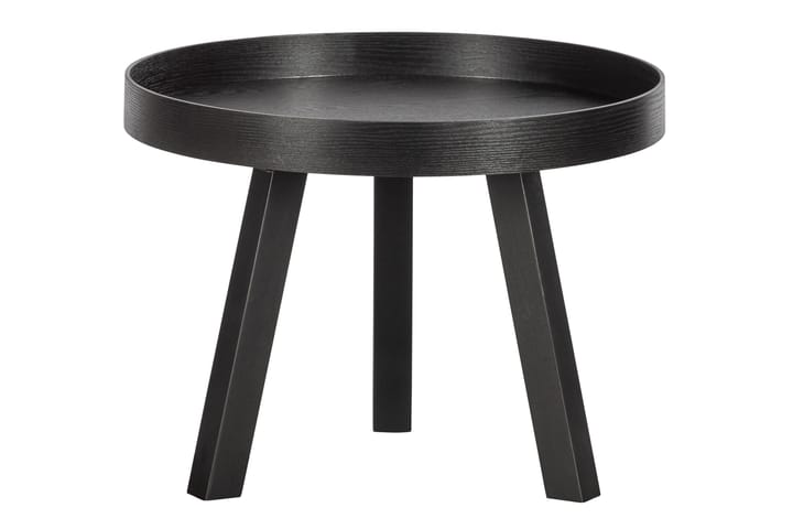 Sivupöytä Lehtisalo Pyöreä 60 cm - Musta - Tarjotinpöytä & pikkupöytä - Lamppupöytä