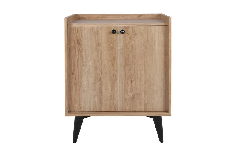 Sivupöytä Leysium 70 cm, Luonnonväri/Musta