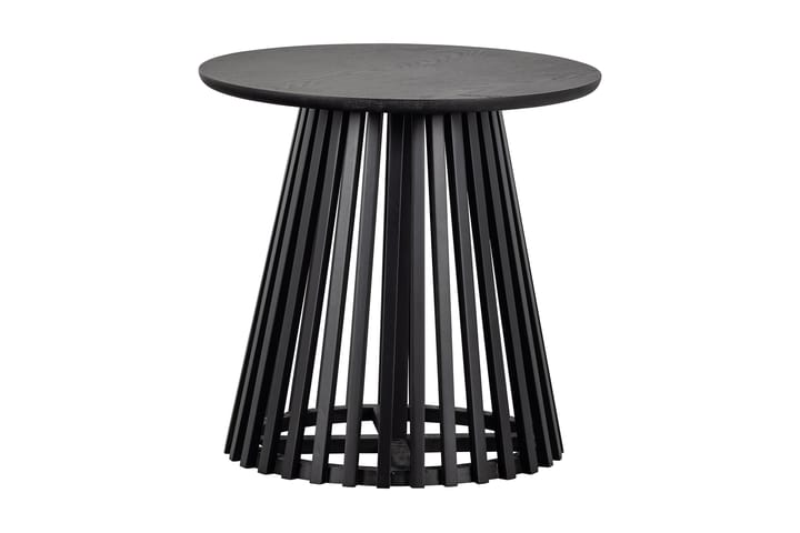 Sivupöytä Lohmas Pyöreä 50 cm - Musta - Tarjotinpöytä & pikkupöytä - Lamppupöytä