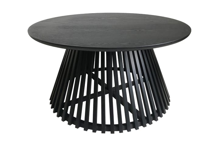 Sivupöytä Lohmas Pyöreä 80 cm - Musta - Tarjotinpöytä & pikkupöytä - Lamppupöytä