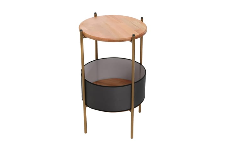 Sivupöytä Mattarbodum 40x70x40 cm Pyöreä - Musta - Tarjotinpöytä & pikkupöytä - Lamppupöytä