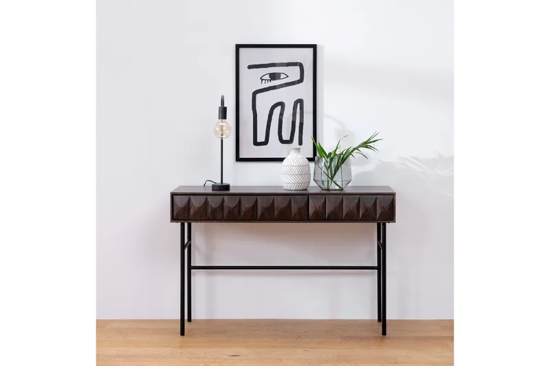 Sivupöytä Medric 117 cm - Ruskea - Huonekalut - Pöytä & ruokailuryhmä - Apupöytä & sivupöytä - Lamppupöytä