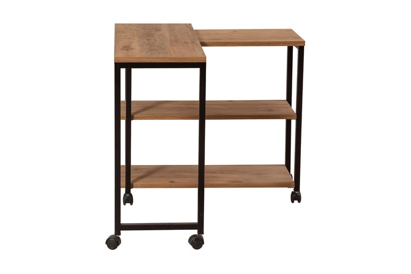 Sivupöytä Melisey 76 cm - Luonnonväri/Musta - Huonekalut - Pöytä & ruokailuryhmä - Apupöytä & sivupöytä - Lamppupöytä