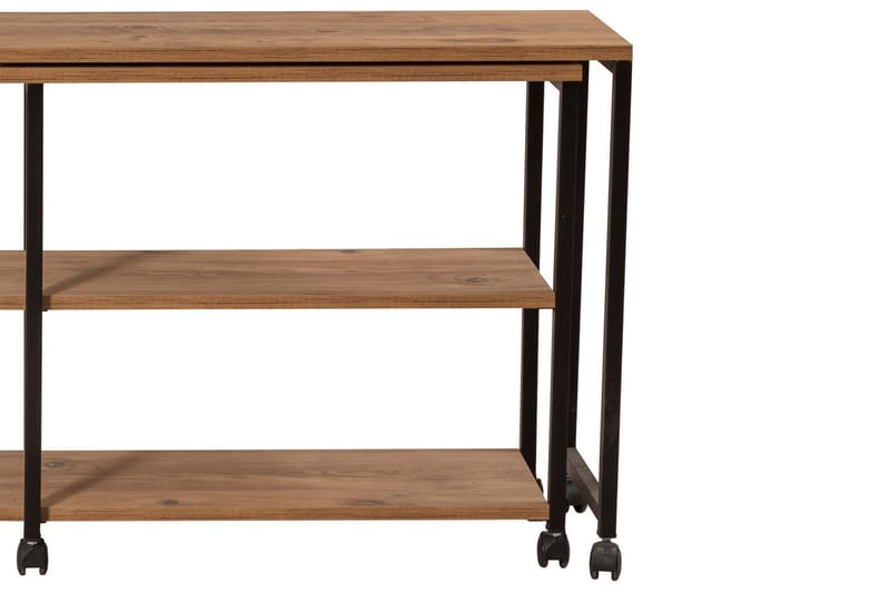 Sivupöytä Melisey 76 cm - Luonnonväri/Musta - Huonekalut - Pöytä & ruokailuryhmä - Apupöytä & sivupöytä - Lamppupöytä