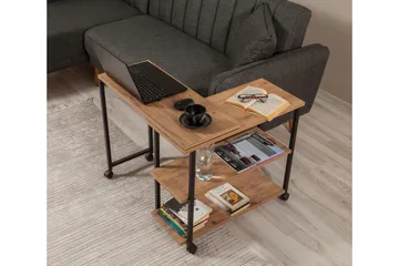 Sivupöytä Melisey 76 cm - Luonnonväri/Musta - Huonekalut - Pöytä & ruokailuryhmä - Apupöytä & sivupöytä - Lamppupöytä