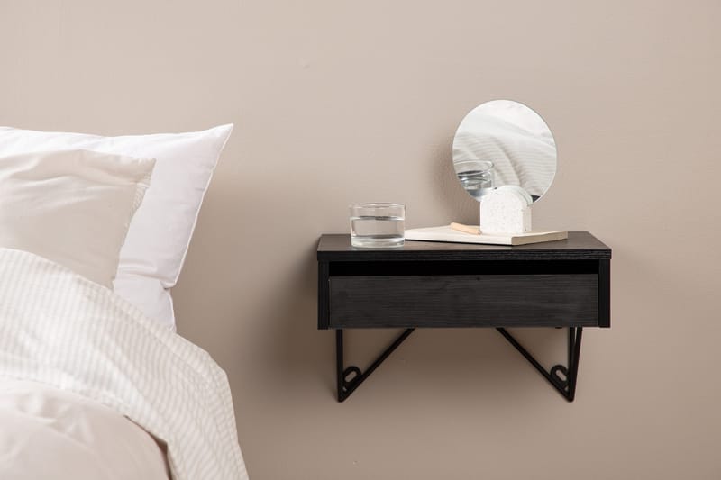 Sivupöytä Memphisa 41 cm - Musta - Huonekalut - Pöytä & ruokailuryhmä - Apupöytä & sivupöytä - Lamppupöytä