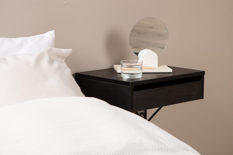 Sivupöytä Memphisa 41 cm - Musta - Huonekalut - Pöytä & ruokailuryhmä - Apupöytä & sivupöytä - Lamppupöytä