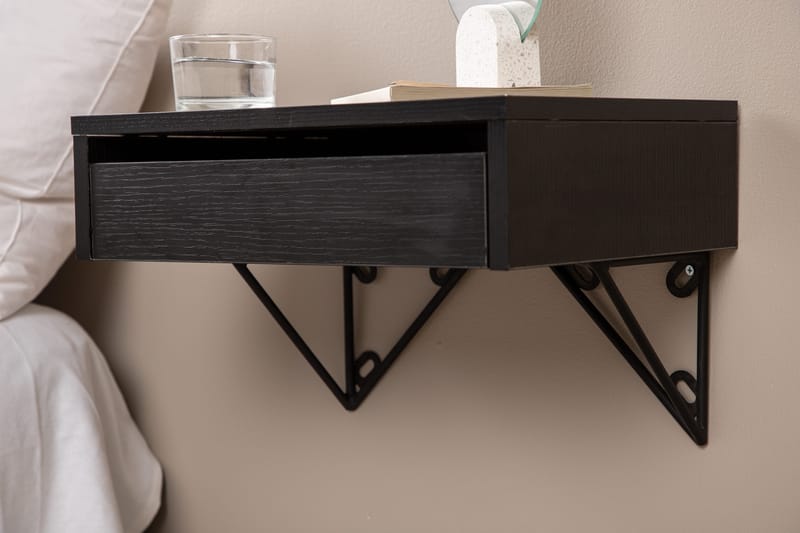 Sivupöytä Memphisa 41 cm - Musta - Huonekalut - Pöytä & ruokailuryhmä - Apupöytä & sivupöytä - Lamppupöytä