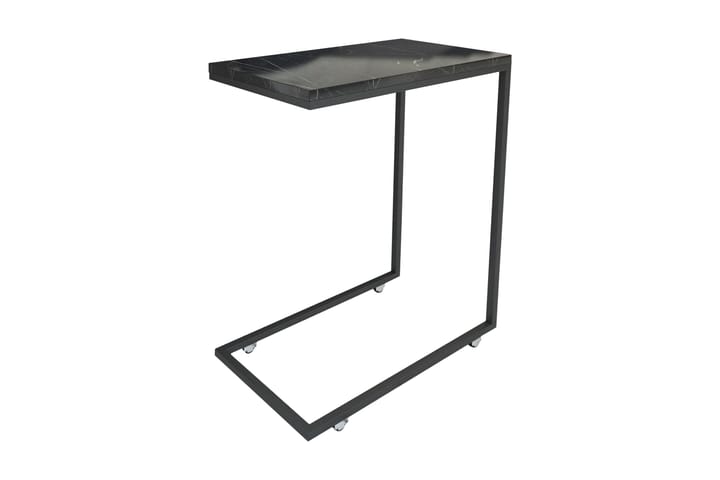 Sivupöytä Mertha 46 cm - Musta/Valkoinen - Lamppupöytä - Tarjotinpöytä & pikkupöytä