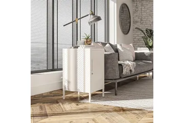 Sivupöytä Mission District 38x40 cm Valkoinen - Dorel Home - Huonekalut - Pöytä & ruokailuryhmä - Apupöytä & sivupöytä - Lamppupöytä