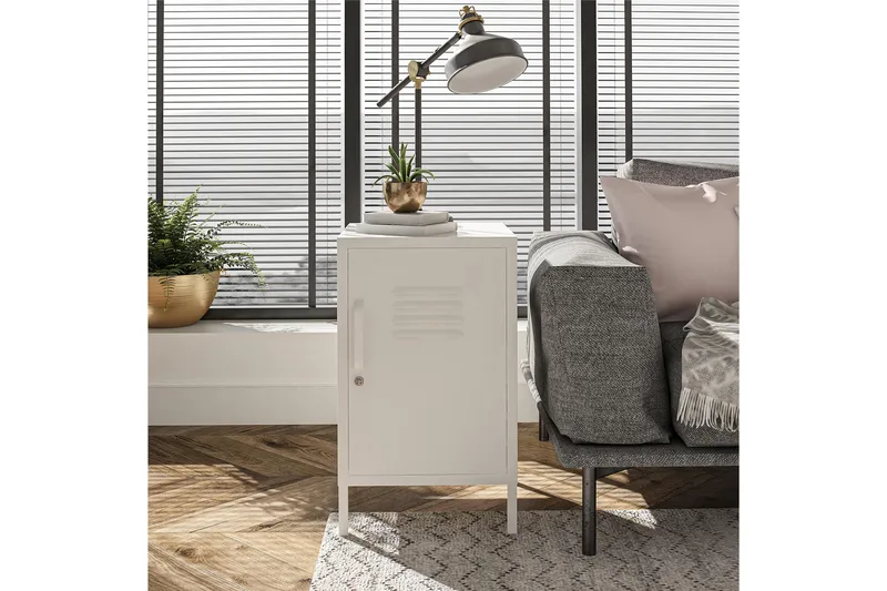 Sivupöytä Mission District 38x40 cm Valkoinen, Dorel Home