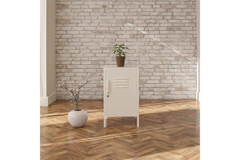 Sivupöytä Mission District 38x40 cm Valkoinen - Dorel Home - Huonekalut - Pöytä & ruokailuryhmä - Apupöytä & sivupöytä - Lamppupöytä