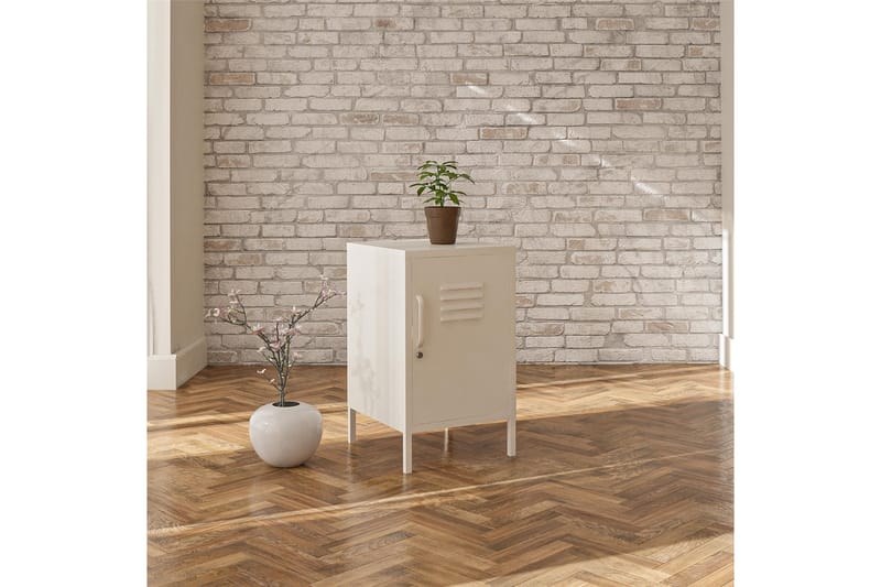 Sivupöytä Mission District 38x40 cm Valkoinen - Dorel Home - Huonekalut - Pöytä & ruokailuryhmä - Apupöytä & sivupöytä - Lamppupöytä