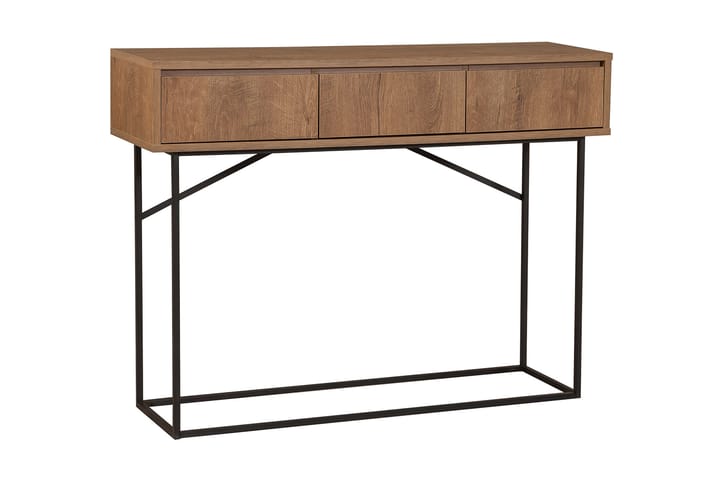 Sivupöytä Mitcha 120 cm - Tummanruskea/Musta - Tarjotinpöytä & pikkupöytä - Lamppupöytä