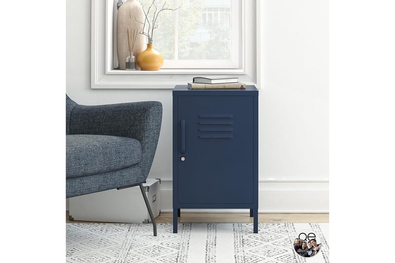 Sivupöytä Moon Phases 38x40 cm Sininen - Dorel Home - Huonekalut - Pöytä & ruokailuryhmä - Apupöytä & sivupöytä - Lamppupöytä