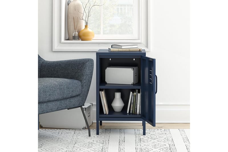 Sivupöytä Moon Phases 38x40 cm Sininen - Dorel Home - Huonekalut - Pöytä & ruokailuryhmä - Apupöytä & sivupöytä - Lamppupöytä