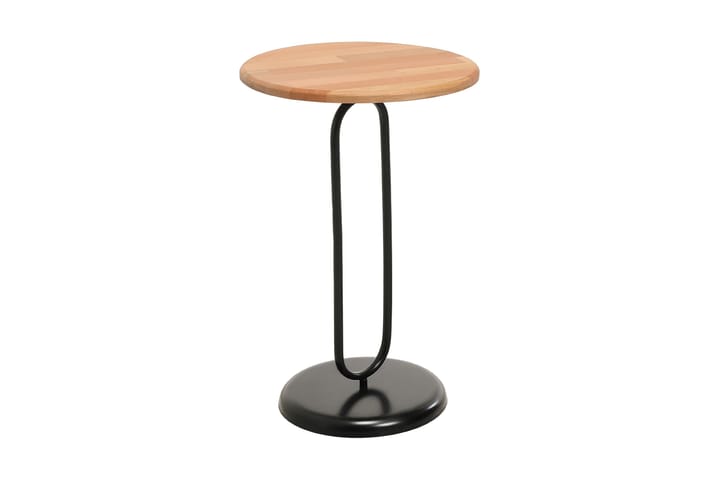 Sivupöytä Morivo 40x60x40 cm Pyöreä - Musta - Tarjotinpöytä & pikkupöytä - Lamppupöytä
