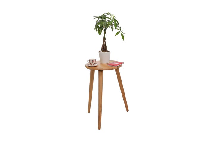 Sivupöytä Morivo 40x60x40 cm Pyöreä - Tammi - Tarjotinpöytä & pikkupöytä - Lamppupöytä