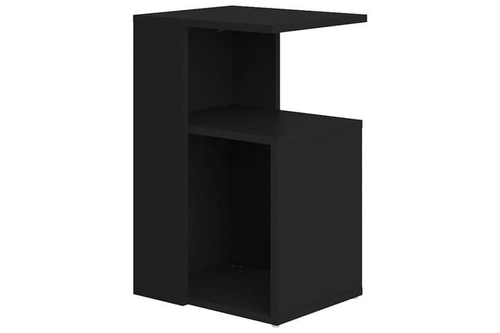 Sivupöytä musta 36x30x56 cm lastulevy - Lamppupöytä - Tarjotinpöytä & pikkupöytä